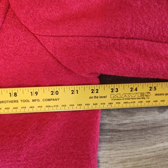 Lands' End Jacket Womens 16 Fuchsia Pink Wool Blend Full Zip Stand Collar - Picture 9 of 13